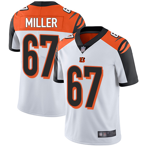 Cincinnati Bengals Limited White Men John Miller Road Jersey NFL Footballl 67 Vapor Untouchable